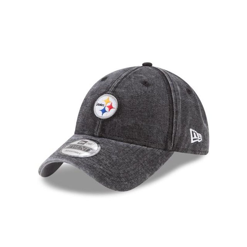 NFL Pittsburgh Steelers Rugged Mini 9Twenty Adjustable (KYS0433) - Black New Era Caps